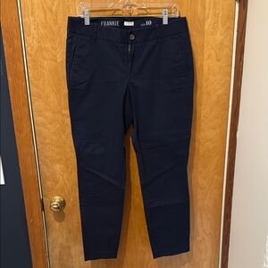 JCrew Frankie Navy Khaki Ankle Pants